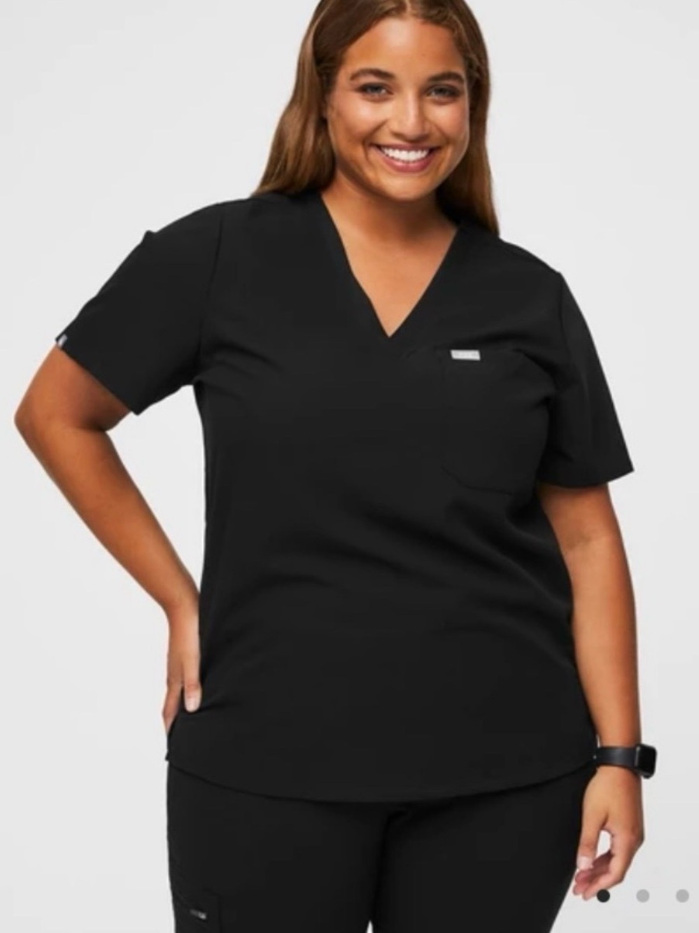 Figs Women’s Short Sleeve V-Neck Scrub Top NWT 2XL